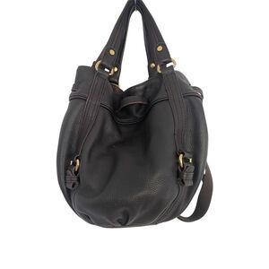 The Sak Dark  Brown Bucket Drawstring Bag Medium Size